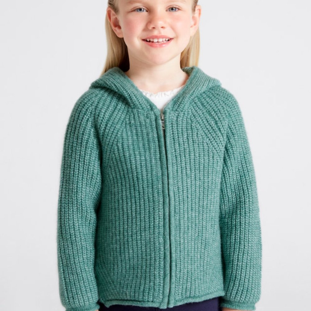 Mayoral Girls Zip-up Sweater